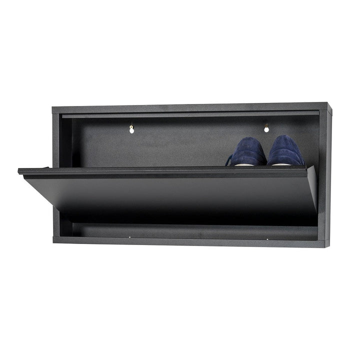 Schoenenkast BILLY 1 Staal Zwart 75x12.5x37.5cm Spinder Design-Schoenenrekken-Spinder