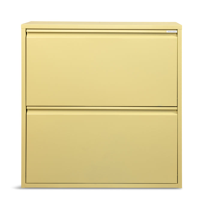 Schoenenkast BILLY 2 Staal Butter Yellow 75x22.5x77.5cm Spinder Design-Schoenenrekken-Spinder