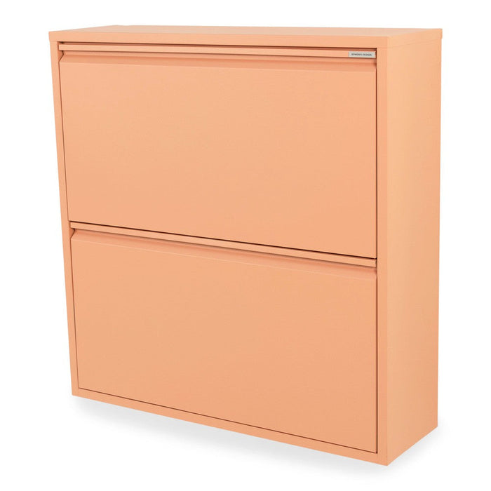 Schoenenkast BILLY 2 Staal Clay Terra 75x22.5x77.5cm Spinder Design-Schoenenrekken-Spinder