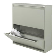 Schoenenkast BILLY 2 Staal Dusty Green 75x22.5x77.5cm-Schoenenrekken-Spinder