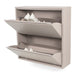 Schoenenkast BILLY 2 Staal Silky Taupe 75x22.5x77.5cm-Schoenenrekken-Spinder