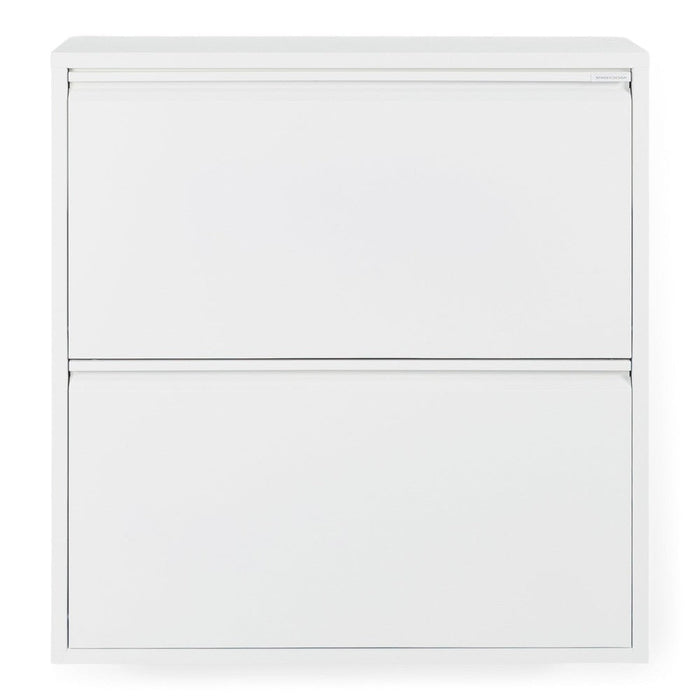 Schoenenkast BILLY 2 Staal Wit 75x22.5x77.5cm Spinder Design-Schoenenrekken-Spinder