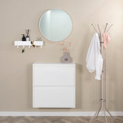 Schoenenkast BILLY 2 Staal Wit 75x22.5x77.5cm Spinder Design-Schoenenrekken-Spinder