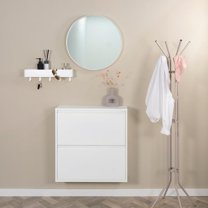 Schoenenkast BILLY 2 Staal Wit 75x22.5x77.5cm Spinder Design-Schoenenrekken-Spinder