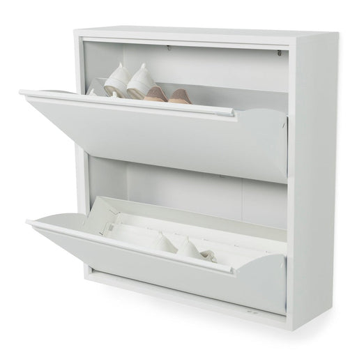 Schoenenkast BILLY 2 Staal Wit 75x22.5x77.5cm Spinder Design-Schoenenrekken-Spinder