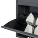 Schoenenkast BILLY 2 Staal Zwart 75x22.5x77.5cm Spinder Design-Opbergkasten-Spinder