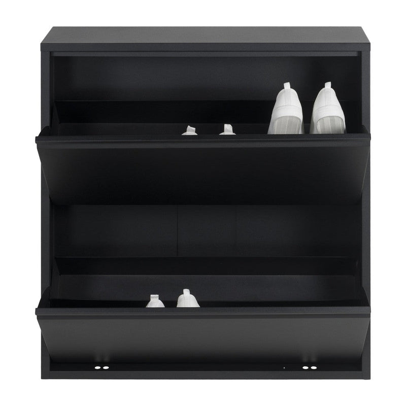 Schoenenkast BILLY 2 Staal Zwart 75x22.5x77.5cm Spinder Design-Schoenenrekken-Spinder