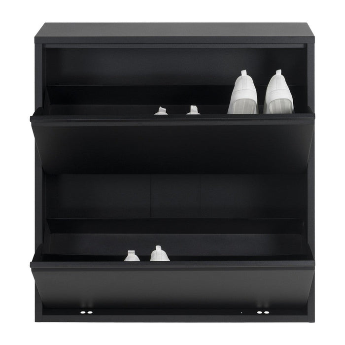 Schoenenkast BILLY 2 Staal Zwart 75x22.5x77.5cm Spinder Design-Schoenenrekken-Spinder