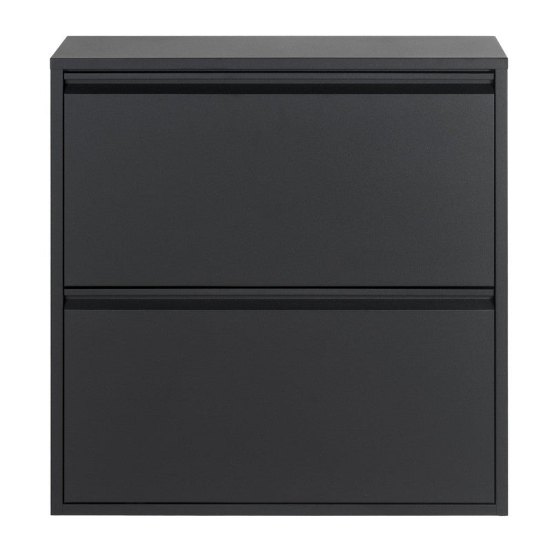 Schoenenkast BILLY 2 Staal Zwart 75x22.5x77.5cm Spinder Design-Schoenenrekken-Spinder