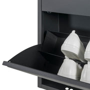 Schoenenkast BILLY 2 Staal Zwart 75x22.5x77.5cm Spinder Design-Schoenenrekken-Spinder