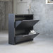 Schoenenkast BILLY 2 Staal Zwart 75x22.5x77.5cm Spinder Design-Schoenenrekken-Spinder