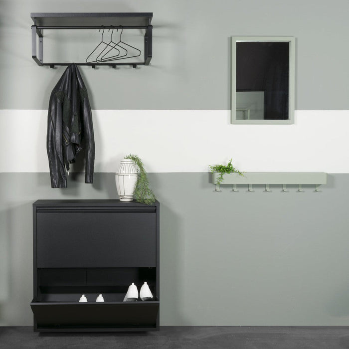 Schoenenkast BILLY 2 Staal Zwart 75x22.5x77.5cm Spinder Design-Schoenenrekken-Spinder