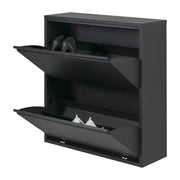 Schoenenkast BILLY 2 Staal Zwart 75x22.5x77.5cm Spinder Design-Schoenenrekken-Spinder