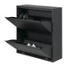 Schoenenkast BILLY 2 Staal Zwart 75x22.5x77.5cm Spinder Design-Schoenenrekken-Spinder