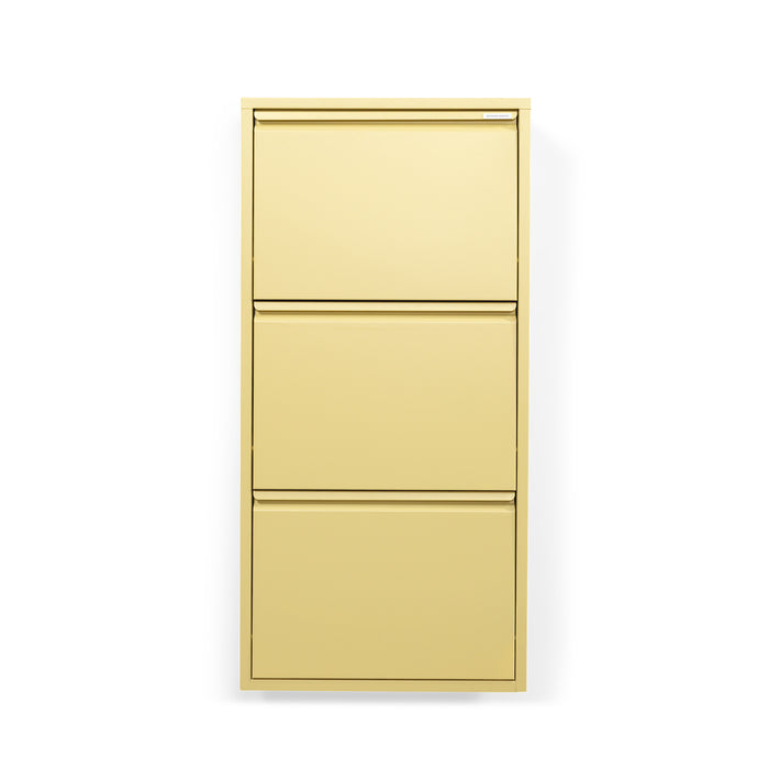 Schoenenkast BILLY 3 Staal Butter Yellow 50x15x103cm-Schoenenrekken-Spinder