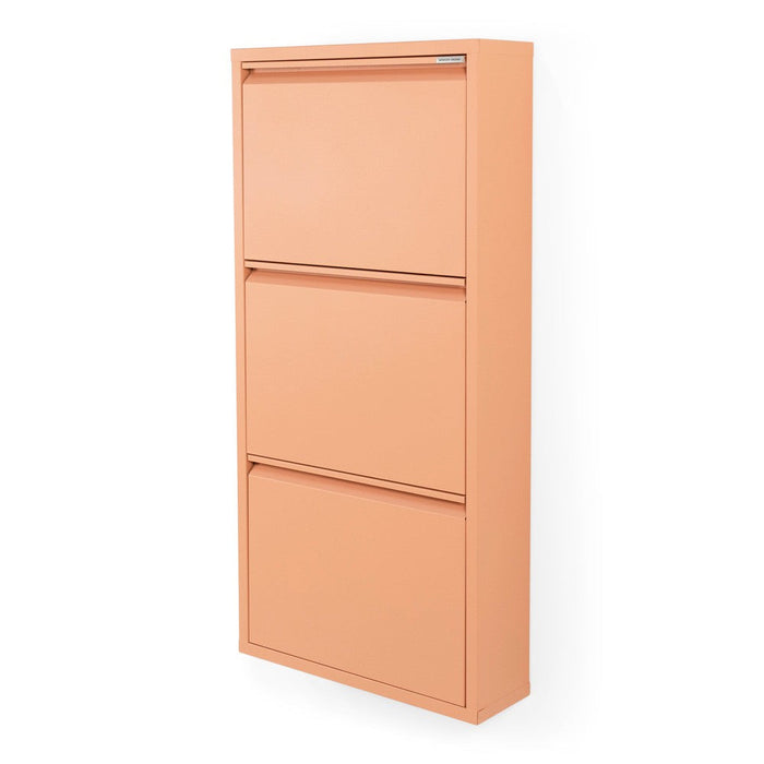 Schoenenkast BILLY 3 Staal Clay Terra 50x15x103cm Spinder Design-Schoenenrekken-Spinder