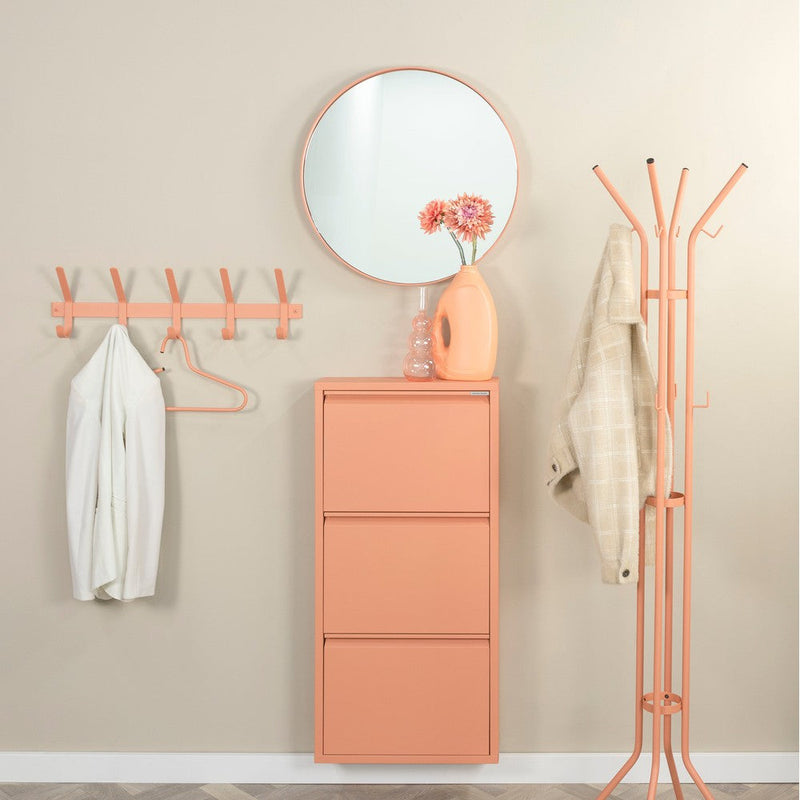Schoenenkast BILLY 3 Staal Clay Terra 50x15x103cm Spinder Design-Schoenenrekken-Spinder