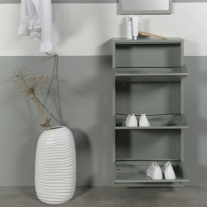 Schoenenkast BILLY 3 Staal Dusty Green 50x15x103cm Spinder Design-Schoenenrekken-Spinder