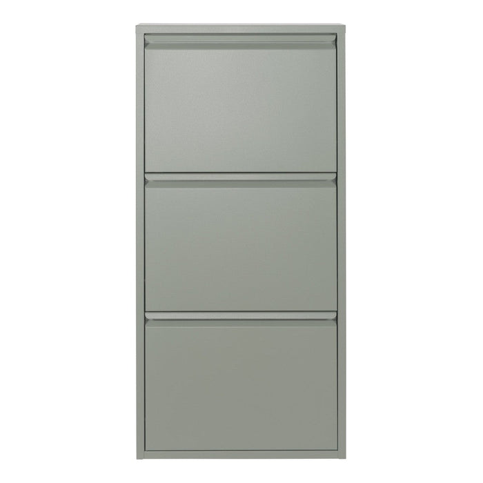 Schoenenkast BILLY 3 Staal Dusty Green 50x15x103cm Spinder Design-Schoenenrekken-Spinder
