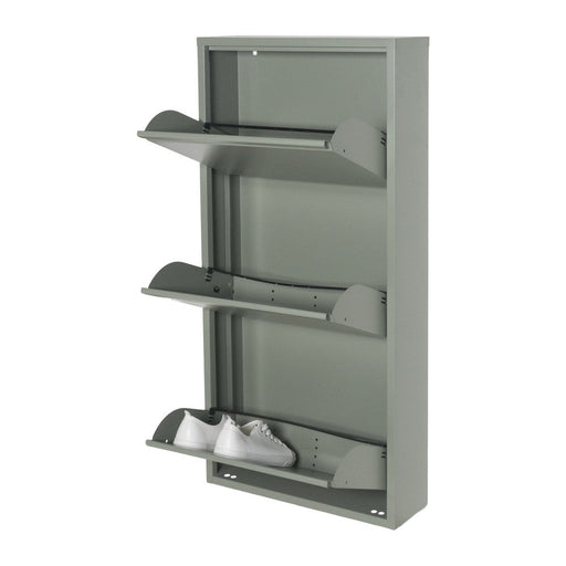 Schoenenkast BILLY 3 Staal Dusty Green 50x15x103cm Spinder Design-Schoenenrekken-Spinder
