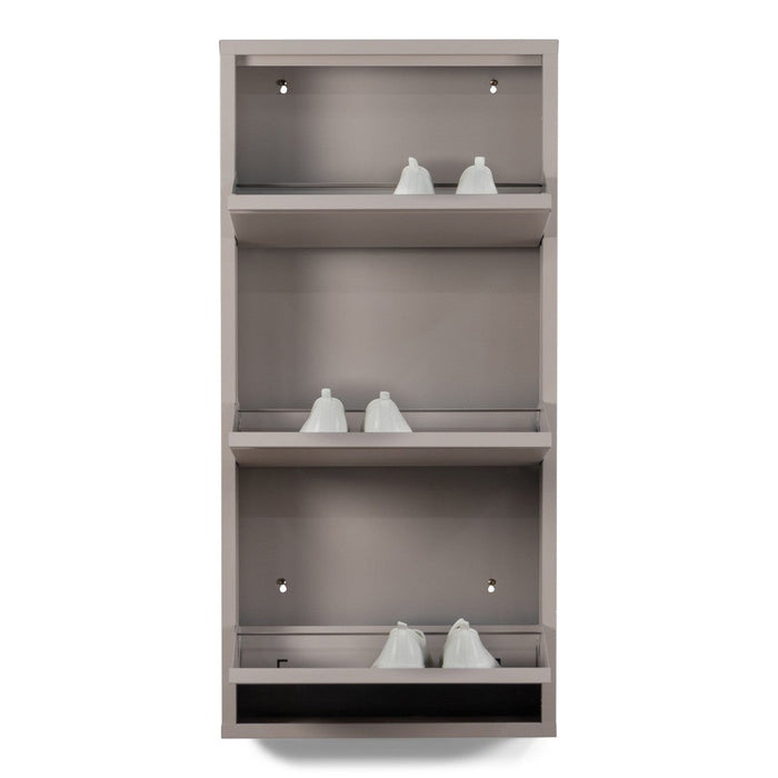 Schoenenkast BILLY 3 Staal Silky Taupe 50x15x103cm Spinder Design-Schoenenrekken-Spinder