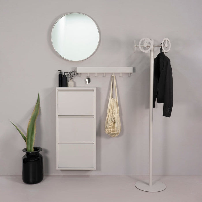 Schoenenkast BILLY 3 Staal Silky Taupe 50x15x103cm Spinder Design-Opbergkasten-Spinder