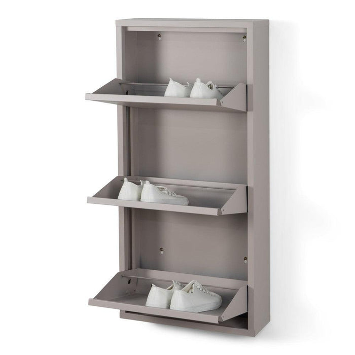 Schoenenkast BILLY 3 Staal Silky Taupe 50x15x103cm Spinder Design-Opbergkasten-Spinder