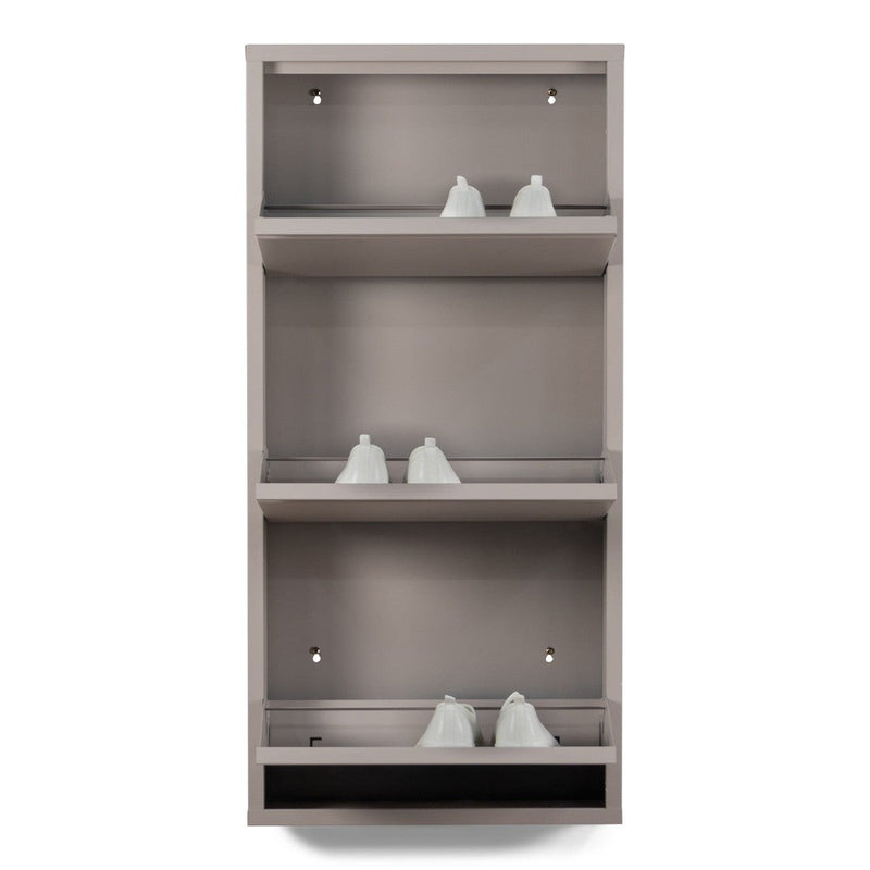 Schoenenkast BILLY 3 Staal Silky Taupe 50x15x103cm Spinder Design-Schoenenrekken-Spinder