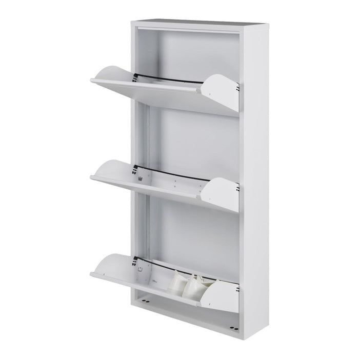 Schoenenkast BILLY 3 Staal Wit 50x15x103cm Spinder Design-Schoenenrekken-Spinder
