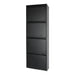 Schoenenkast BILLY 4 Staal Zwart 50x22x150cm Spinder Design-Opbergkasten-Spinder