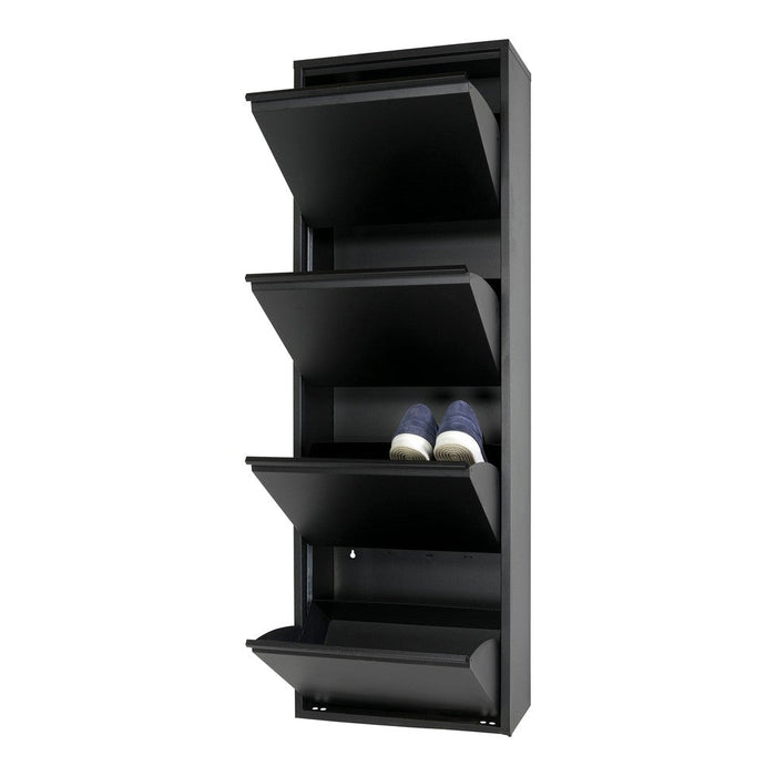 Schoenenkast BILLY 4 Staal Zwart 50x22x150cm Spinder Design-Opbergkasten-Spinder