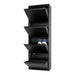 Schoenenkast BILLY 4 Staal Zwart 50x22x150cm Spinder Design-Opbergkasten-Spinder