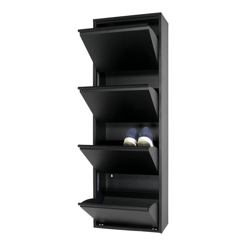 Schoenenkast BILLY 4 Staal Zwart 50x22x150cm Spinder Design-Schoenenrekken-Spinder