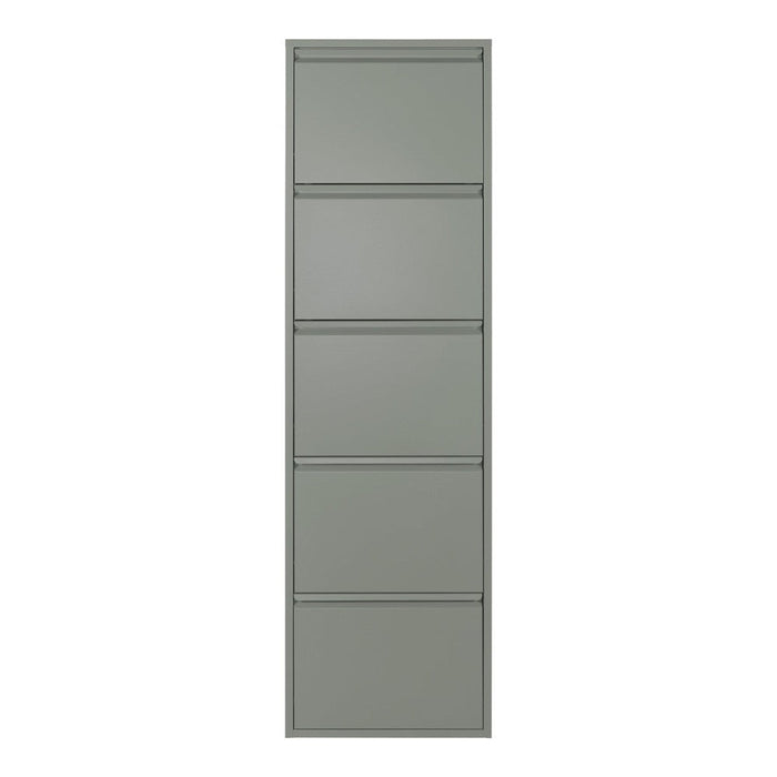 Schoenenkast BILLY 5 Staal Dusty Green 50x15x169cm Spinder Design-Opbergkasten-Spinder