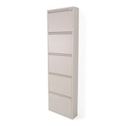 Schoenenkast BILLY 5 Staal Silky Taupe 50x15x169cm Spinder Design-Schoenenrekken-Spinder