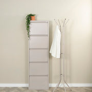 Schoenenkast BILLY 5 Staal Silky Taupe 50x15x169cm Spinder Design-Schoenenrekken-Spinder