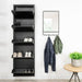 Schoenenkast BILLY 5 Staal Zwart 50x15x169cm Spinder Design-Schoenenrekken-Spinder