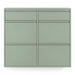 Schoenenkast BILLY 6 Staal Dusty Green 98x15x86cm Spinder Design-Opbergkasten-Spinder