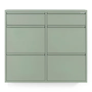 Schoenenkast BILLY 6 Staal Dusty Green 98x15x86cm Spinder Design-Schoenenrekken-Spinder