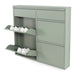 Schoenenkast BILLY 6 Staal Dusty Green 98x15x86cm Spinder Design-Schoenenrekken-Spinder