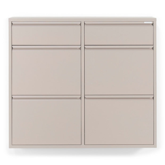 Schoenenkast BILLY 6 Staal Silky Taupe 98x15x86cm Spinder Design-Schoenenrekken-Spinder