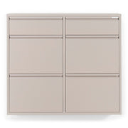 Schoenenkast BILLY 6 Staal Silky Taupe 98x15x86cm Spinder Design-Schoenenrekken-Spinder