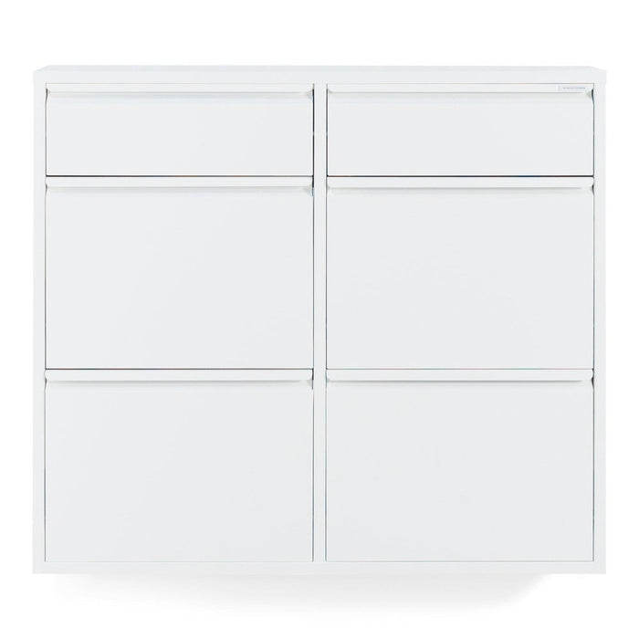 Schoenenkast BILLY 6 Staal Wit 98x15x86cm Spinder Design-Opbergkasten-Spinder