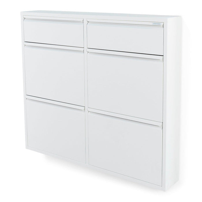 Schoenenkast BILLY 6 Staal Wit 98x15x86cm Spinder Design-Schoenenrekken-Spinder