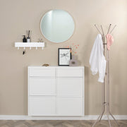 Schoenenkast BILLY 6 Staal Wit 98x15x86cm Spinder Design-Schoenenrekken-Spinder