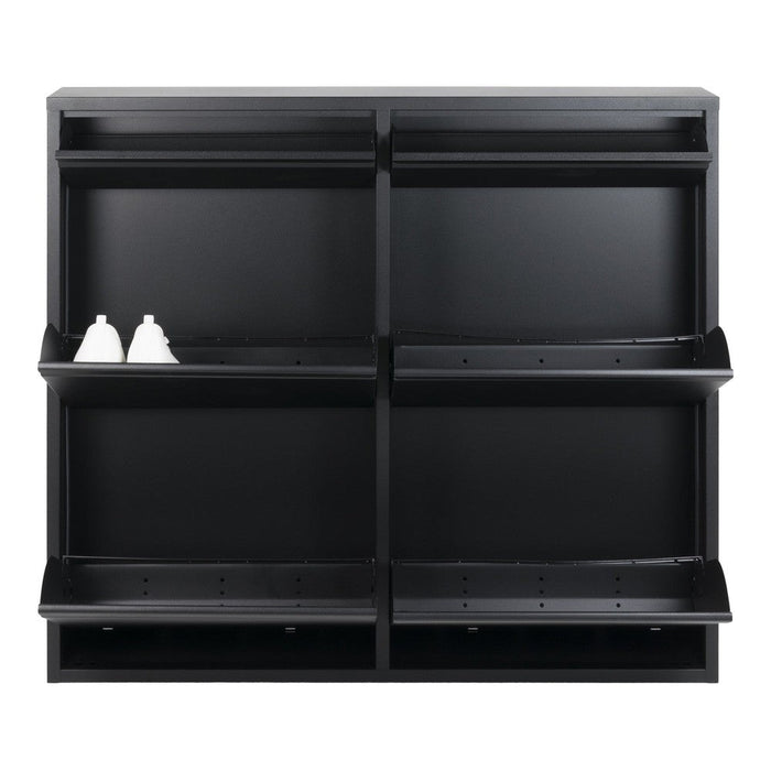 Schoenenkast BILLY 6 Staal Zwart 98x15x86cm Spinder Design-Schoenenrekken-Spinder