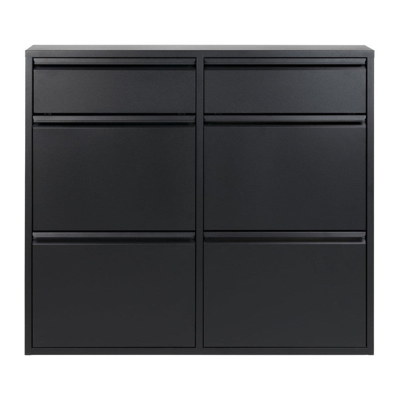 Schoenenkast BILLY 6 Staal Zwart 98x15x86cm Spinder Design-Schoenenrekken-Spinder