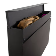 Schoenenkast LUIGI Staal Zwart 78.1x12.6x48.3cm Spinder Design-Schoenenrekken-Spinder