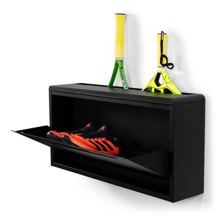 Schoenenkast SPORTIVA Staal Zwart 75.7x17.6x37.7cm Spinder Design-Schoenenrekken-Spinder