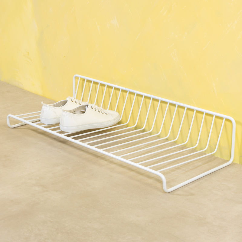 Schoenenrek FINO Staal Wit 80x34x16cm Spinder Design-Schoenenrekken-Spinder